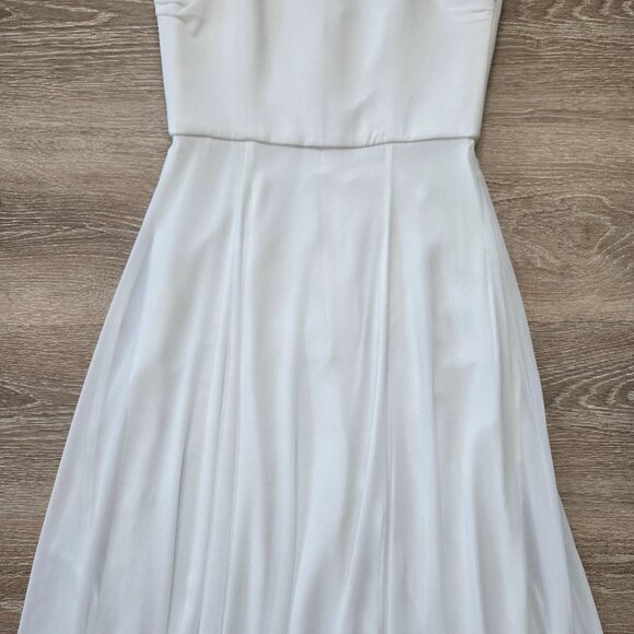 Amsale Custom Bridal Dress Chiffon Wedding Gown Floor-Length Sz 4 New with Tags - Picture 5 of 16